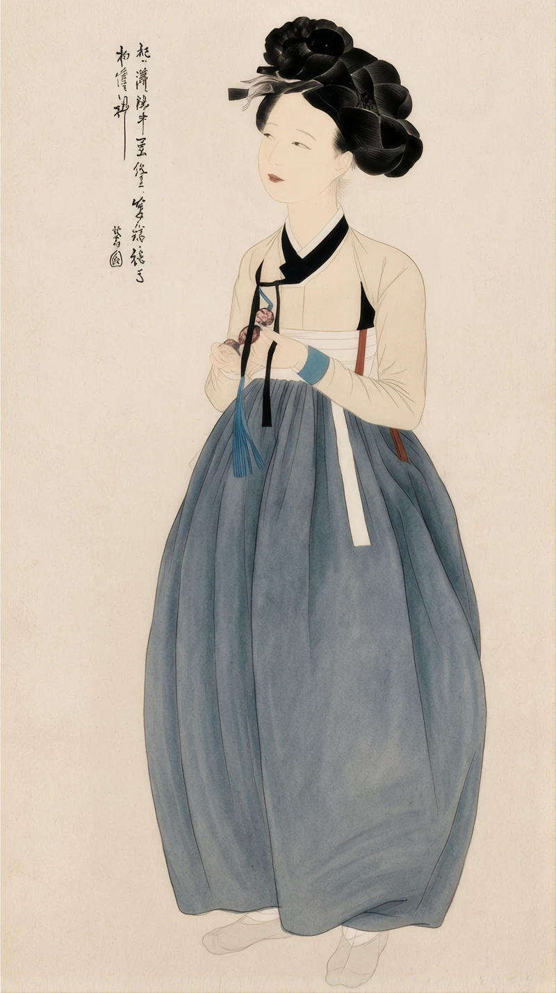 Hanbok as it was worn in the past