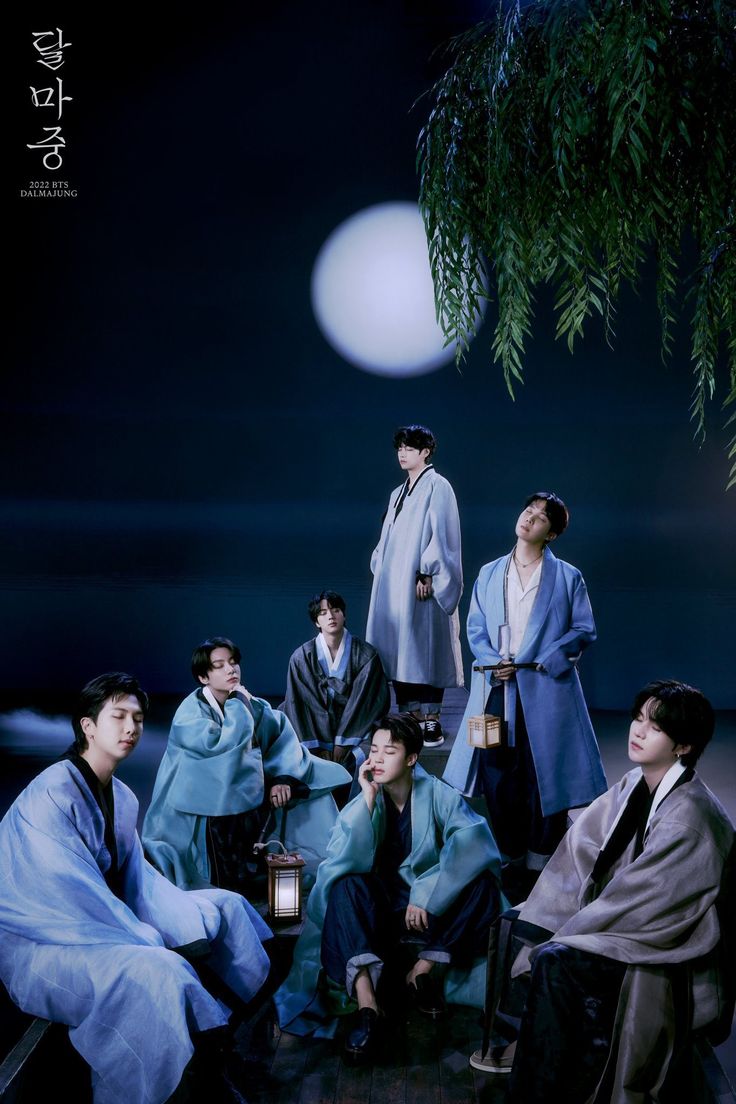 BTS wearing Tchai Kim hanbok for the Dalmajung project