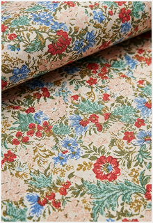 Close-up of the Cheollik floral textile