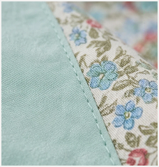 Silk and cotton thread detail